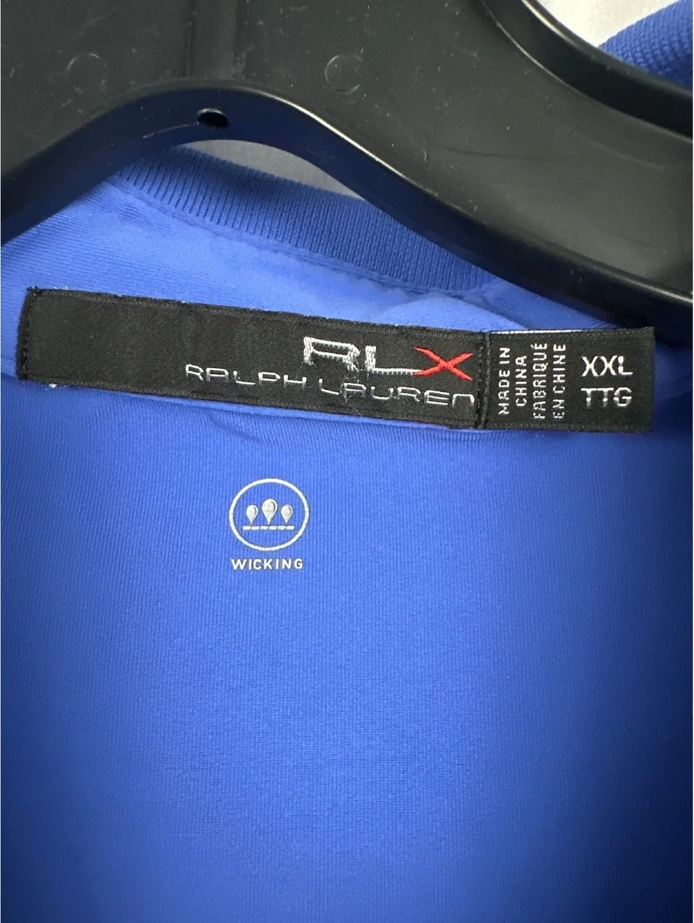 RLX Ralph Lauren Men's XXL Blue Performance Polo Shirt